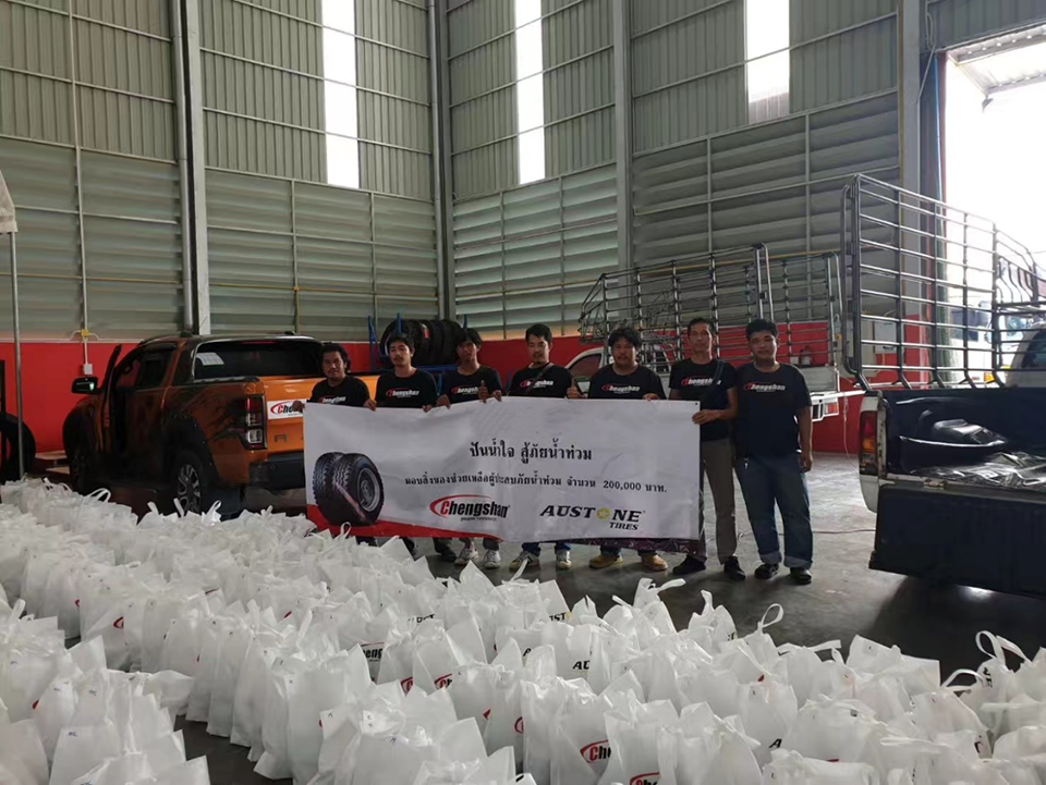 Prinx Chengshan Joins Hands with Dealers for Flood Resistance in Thailand